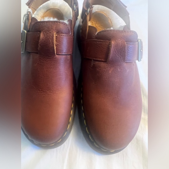 DR MARTENS Jorge II Ambassador Faux Fur Lined Slingback Mules Wmns 10 New No Box - Picture 9 of 14